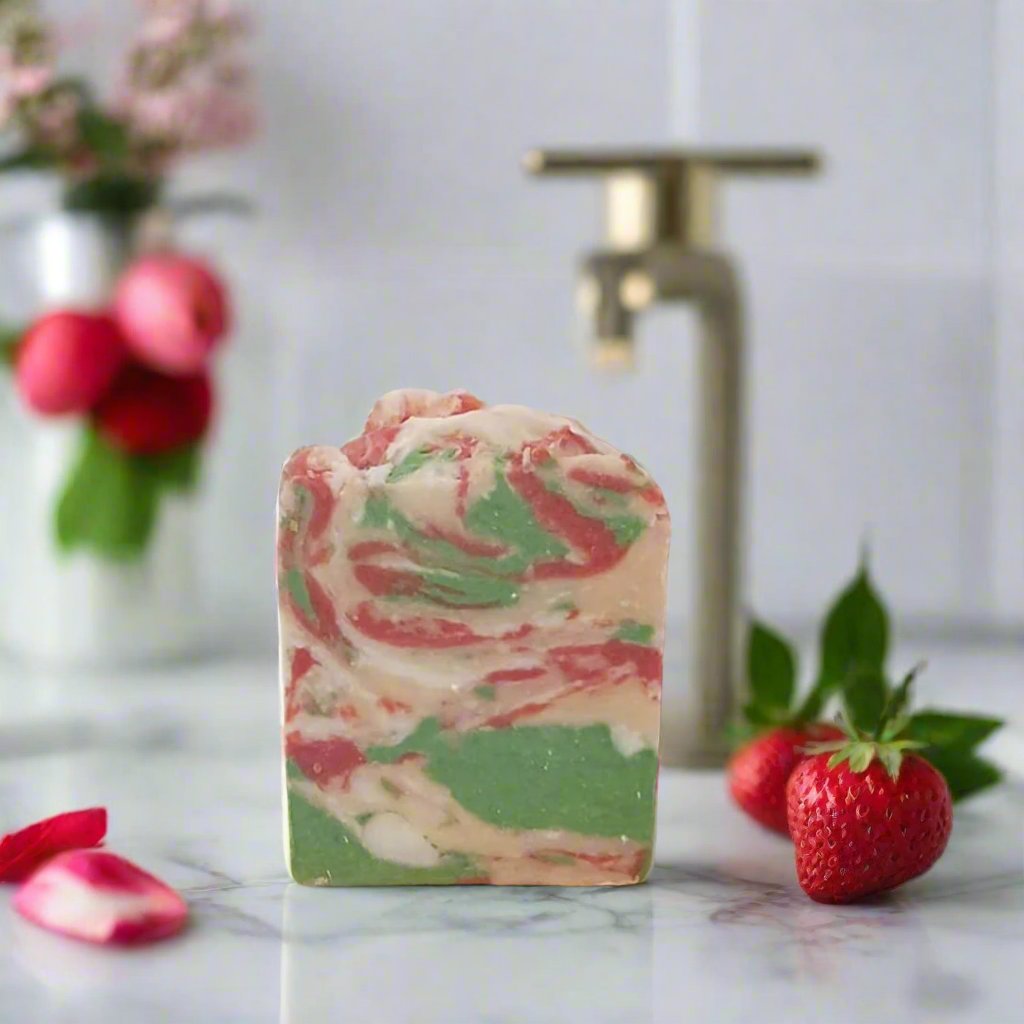 Bourbun Strawberry Bar Soap